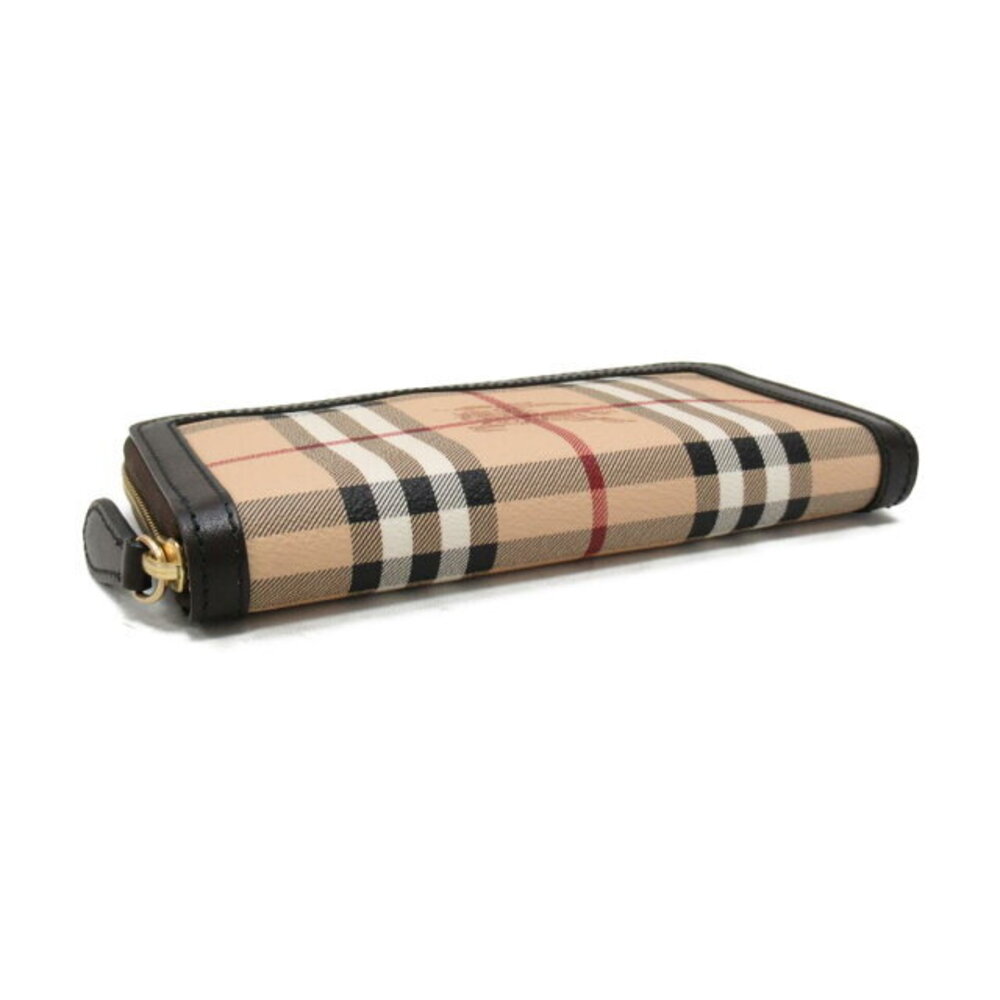 Burberry long brown wallet round beige leather - Picture 4 of 16